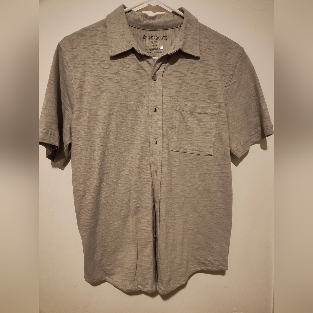 Boys Gray Short Sleeve Shirt NwoT